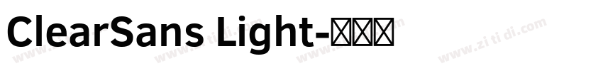 ClearSans Light字体转换